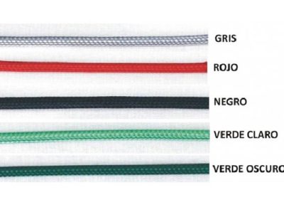 Cables de colores para la decoración de lámparas